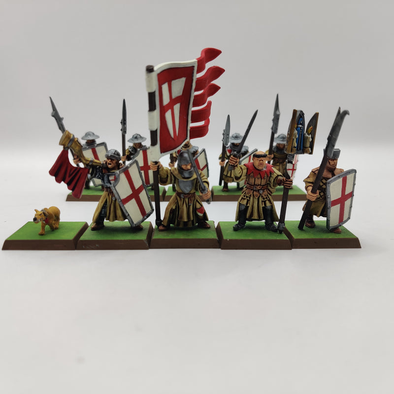 Warhammer the Old World Bretonnian Men a Arms - Painted AZ143