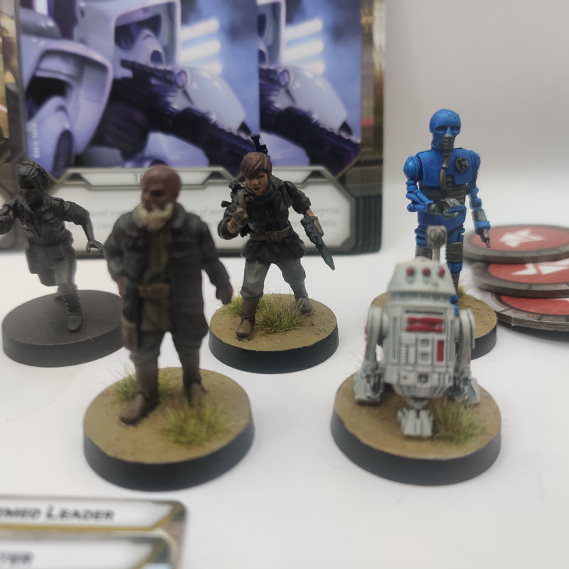 Star Wars Legion Rebel Specialists, Luke and Leia - inc Cards AP016