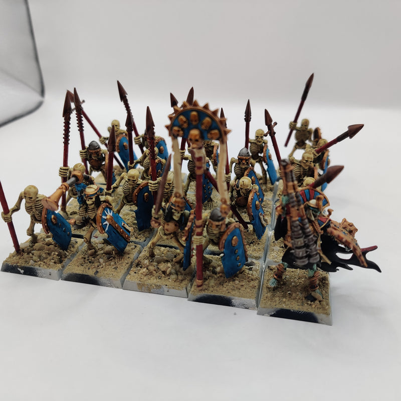 Tomb Kings of Khemri Skeleton Warriors and Tomb King - Painted AT098