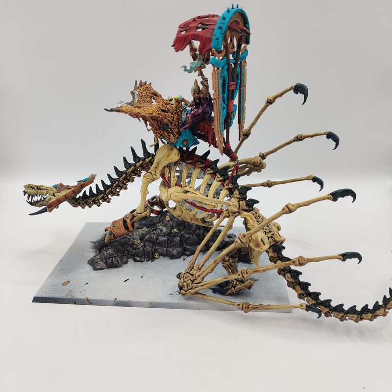 Tomb Kings of Khemri Liche Priest on Necrolith Bone Dragon - Painted AU069