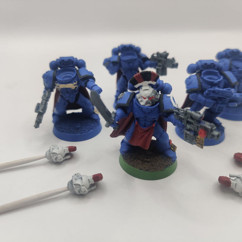 Warhammer 40k Space Marine Veterans x5 - Ultramarine Shoulderpads AO004