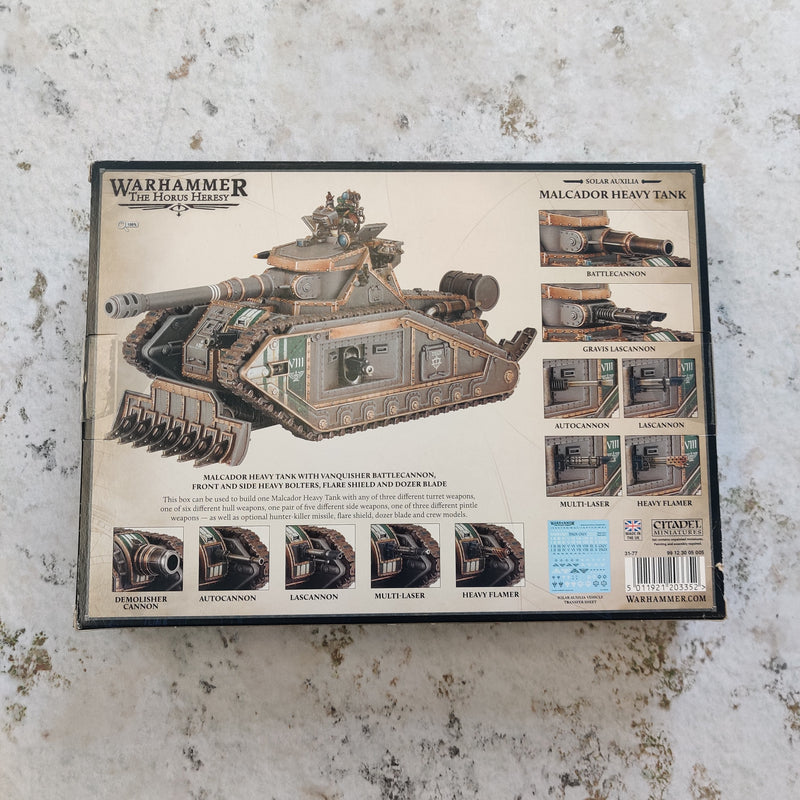 Horus Heresy Solar Auxilia Malcador Heavy Tank - Damaged Box AV177