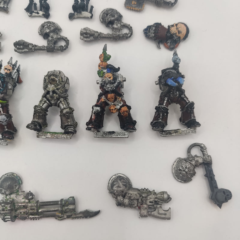 Warhammer 40k Chaos Space Marine Terminators + Bitz - Metal BA094