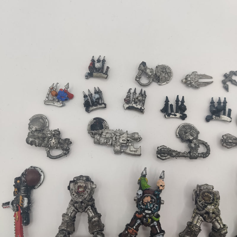 Warhammer 40k Chaos Space Marine Terminators + Bitz - Metal BA094