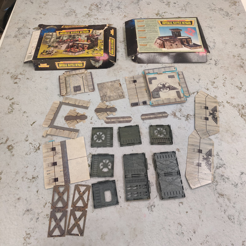 Warhammer 40k Imperial Battle Bunker Cardboard Damaged AY043