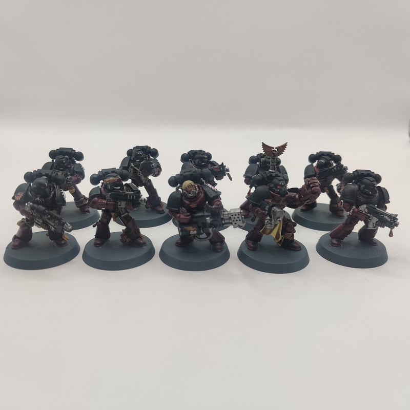 Warhammer 40k Flesh Tearers Tactical Marines x 10 - Painted AF107