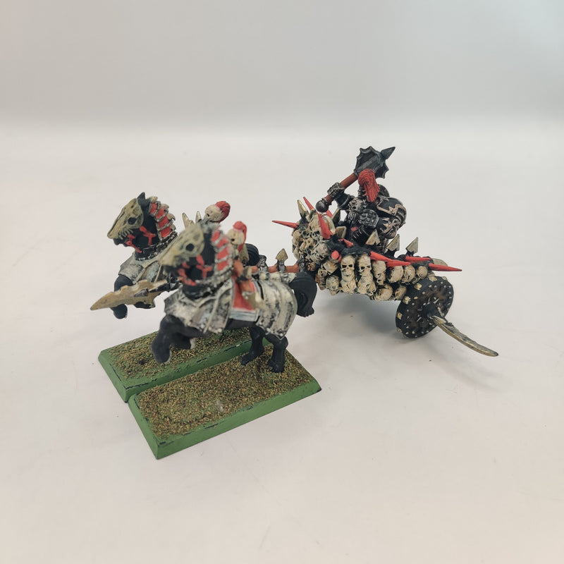 Warhammer Fantasy Chaos Warrior Chariot Metal OOP Painted AF043