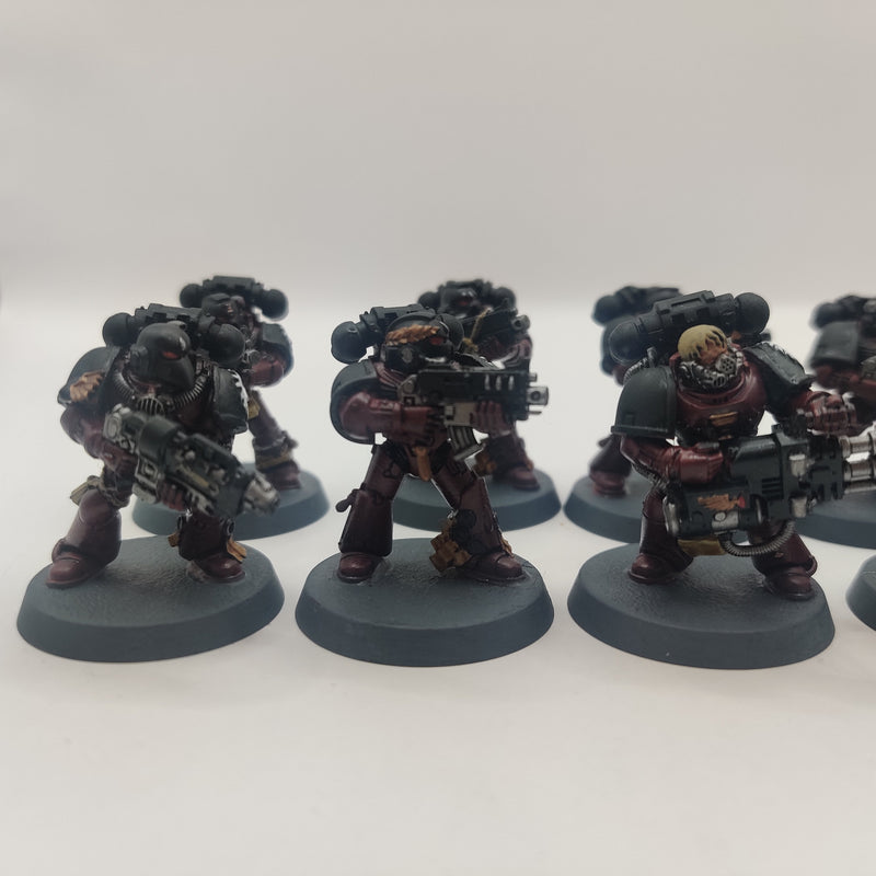 Warhammer 40k Flesh Tearers Tactical Marines x 10 - Painted AF107