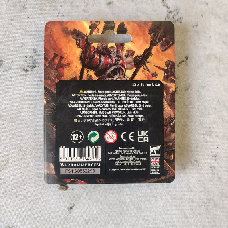 Warhammer 40k World Eaters Dice BD020