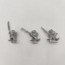 Warhammer Fantasy Skaven Clanrats 1987 x3 Metal  BA020