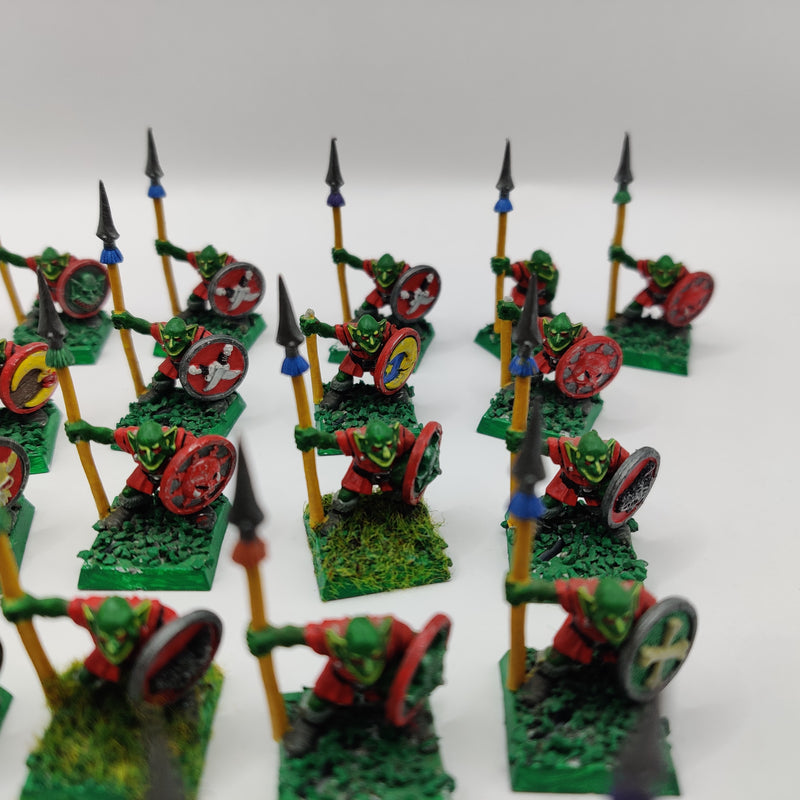 Warhammer the Old World Goblin Spearmen x30 - Painted AW169