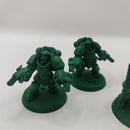 Warhammer 40k Salamanders Primaris Agressors and Captain AA106