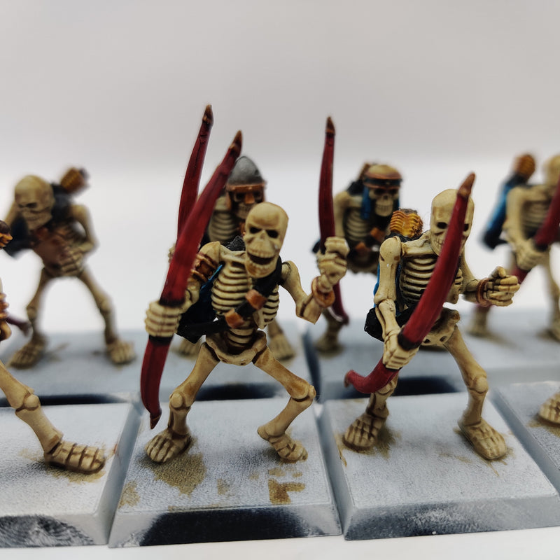 Tomb Kings of Khemri Skeleton Archers x16 - Painted AA044