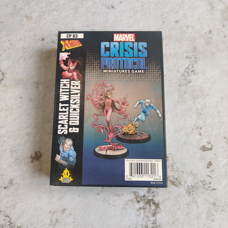 Marvel Crisis Protocol Scarlet Witch and Quicksilver In Box AV041