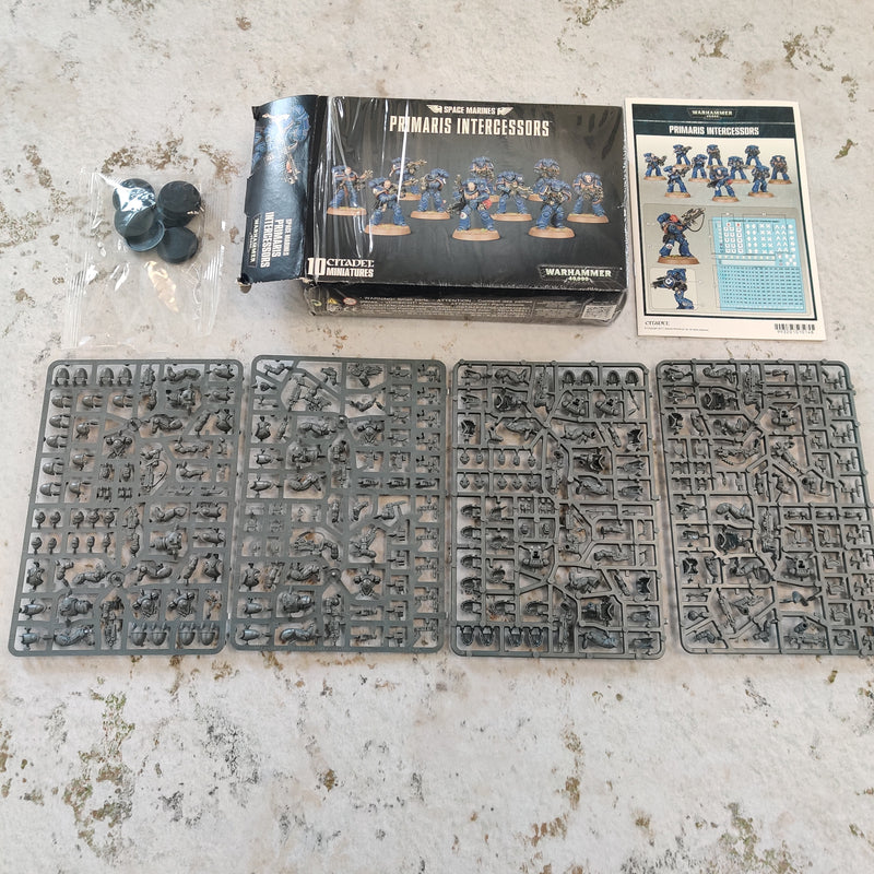 Warhammer 40k Space Marine Primaris Intercessors in box - Complete AV139