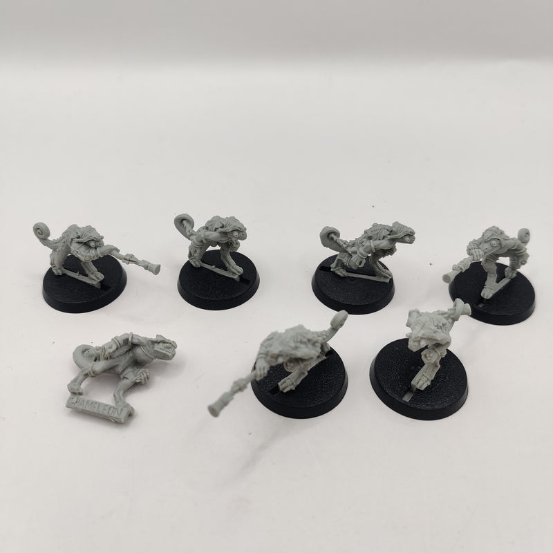 Warhammer Lizardmen Chameleon Skinks x7 - Finecast AH023