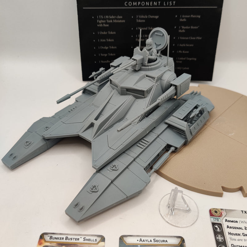 Star Wars Legion Republic TX-130 Saber-Class Tank - with Cards AU062