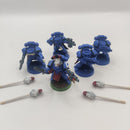 Warhammer 40k Space Marine Veterans x5 - Ultramarine Shoulderpads AO004