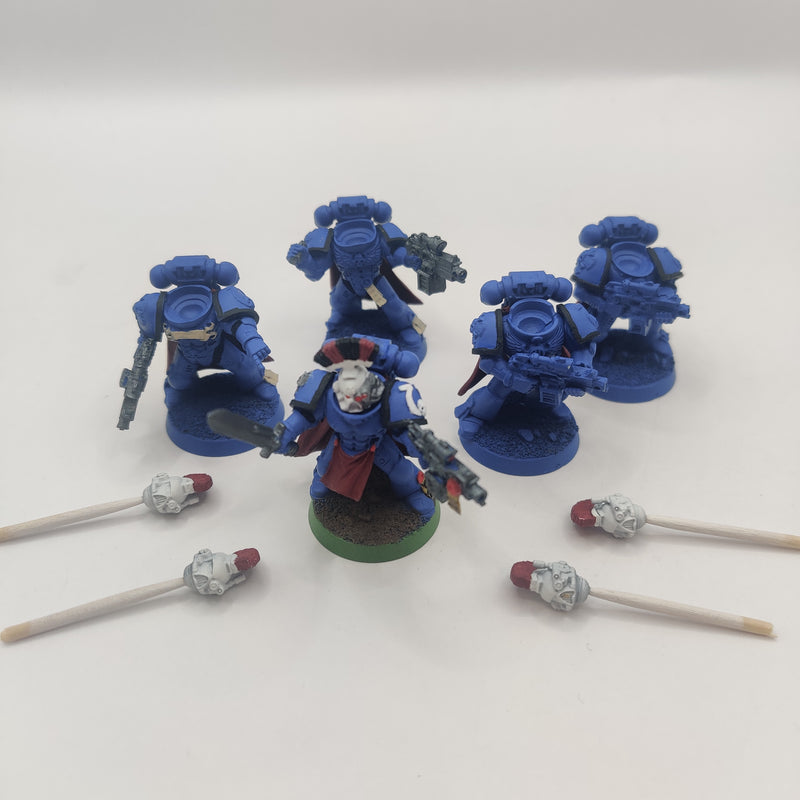 Warhammer 40k Space Marine Veterans x5 - Ultramarine Shoulderpads AO004