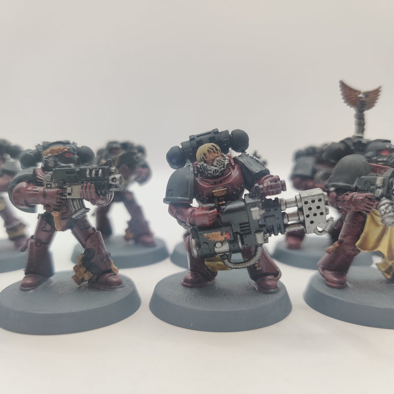 Warhammer 40k Flesh Tearers Tactical Marines x 10 - Painted AF107