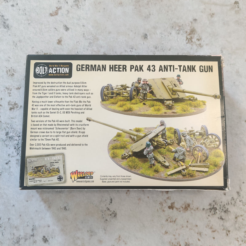 Bolt Action German Heer Pak 43 Anti-Tank Gun AV187