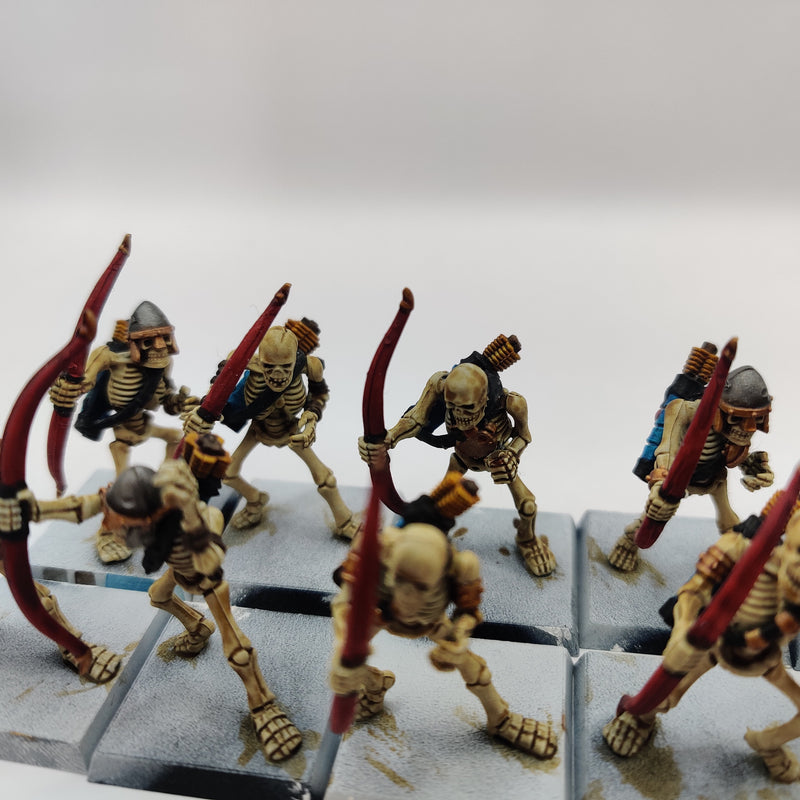 Tomb Kings of Khemri Skeleton Archers x16 - Painted AA044