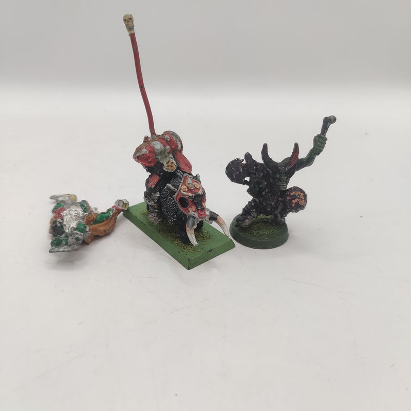 Warhammer The Old World Metal Orc Command Models AH094