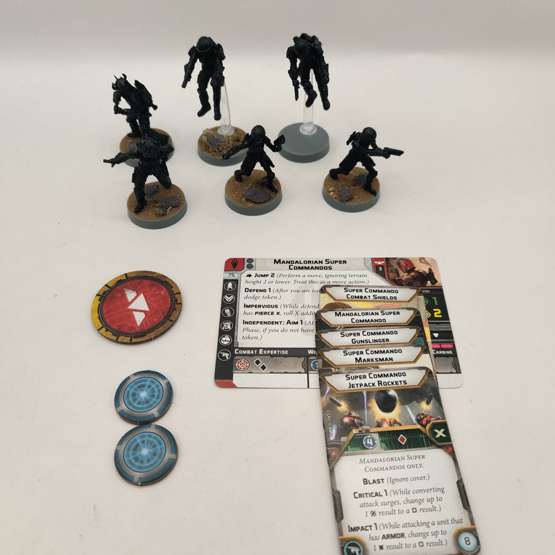 Star Wars Legion Shadow Collective Mandalorian Super Commandos AO006