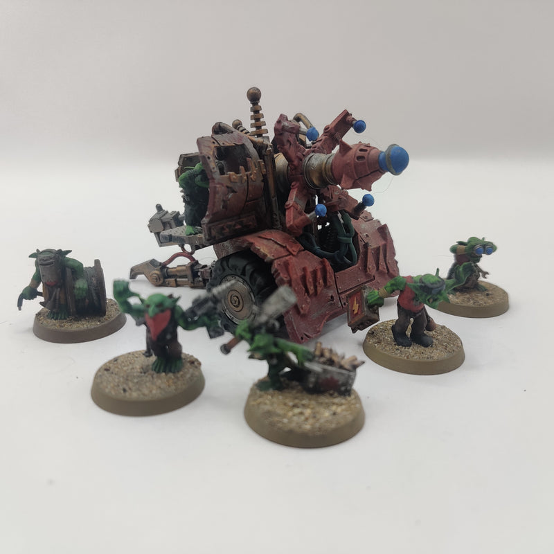 Warhammer 40k Ork Traktor Kannon with Grot Crew BC050