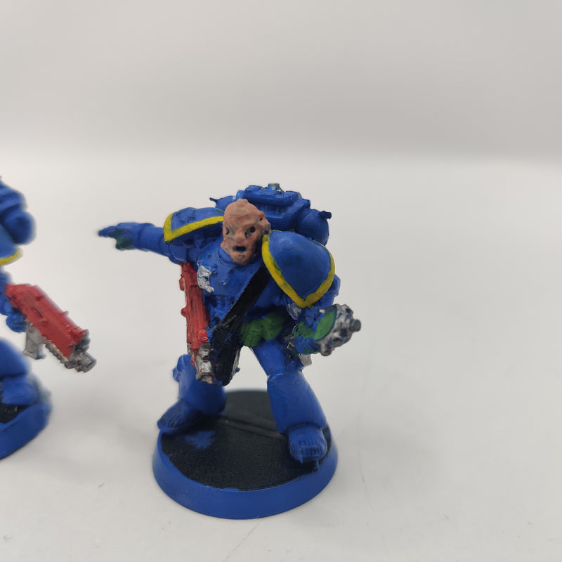 Warhammer 40k Space Marine Ancient and Lieutenant - Metal BA044