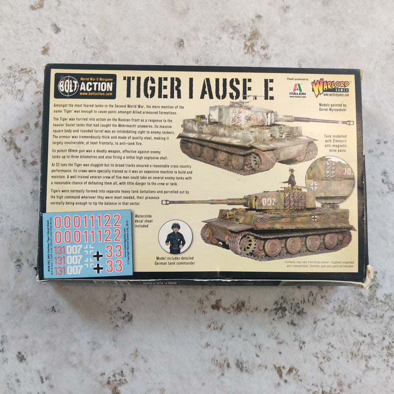 Bolt Action Tiger 1 Ausf. E - Incomplete AY158