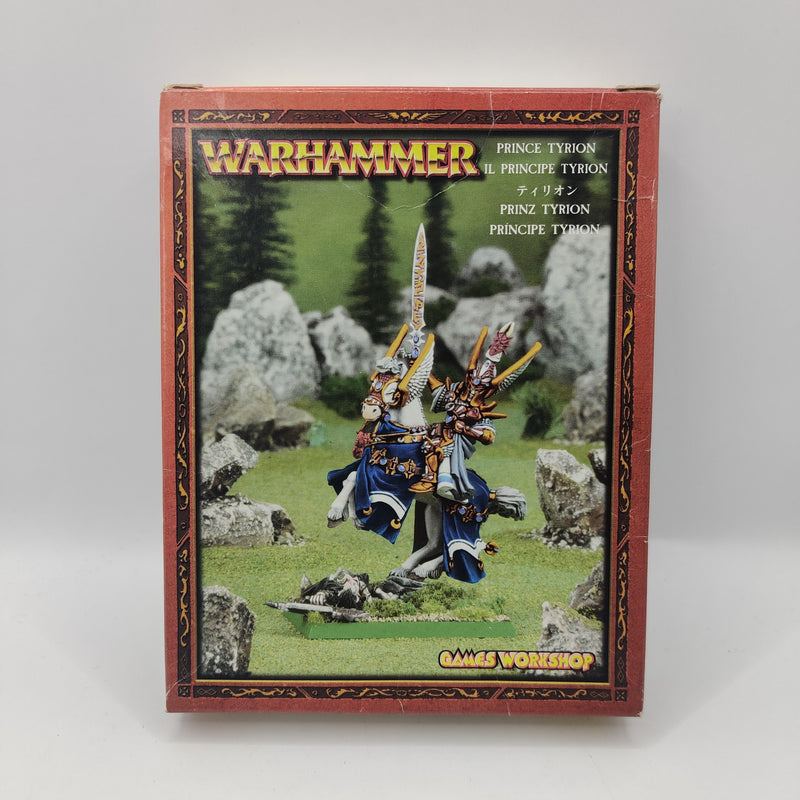 Warhammer The Old World High Elves Prince Tyrion in Box - Metal BF017