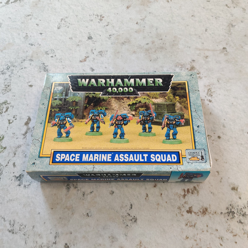 Warhammer 40k Space Marine Assault Squad in Box 3rd Edition BB081