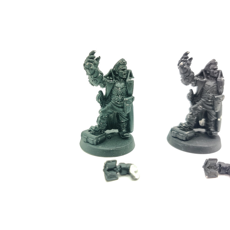 Warhammer 40k Astra Militarum Commissar with Powerfist x2 Metal BC160