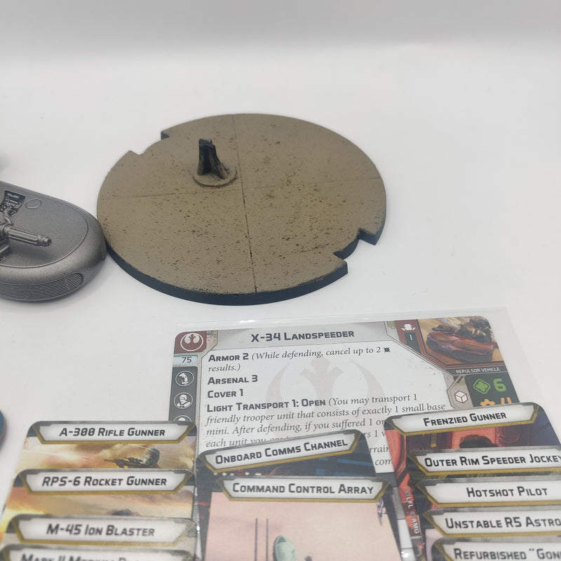 Star Wars Legion Rebel Landspeeder - inc Cards AL031