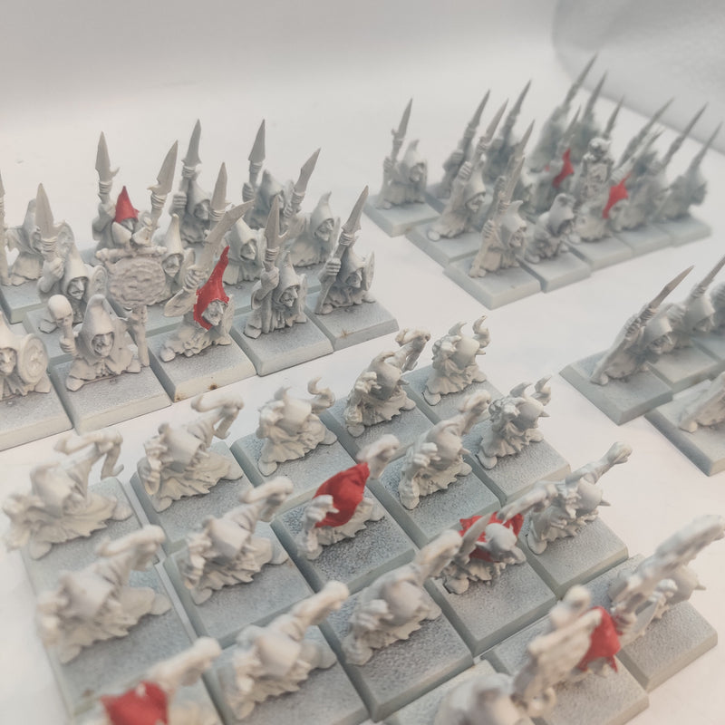 Warhammer Fantasy Night Goblin Gloomspite Gits Stabbaz and Shootaz x60 AT216
