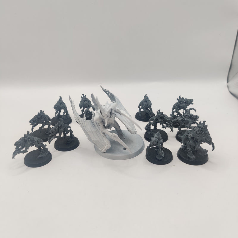 Warhammer 40k Tyranids Winged Prime and Neurogaunts AZ130