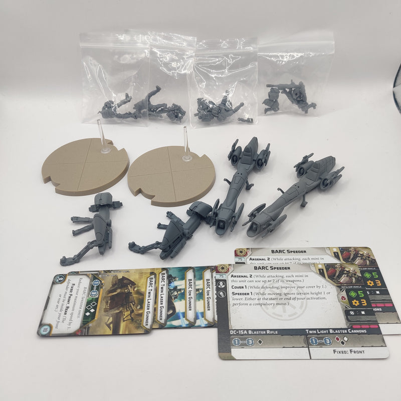 Star Wars Legion Republic BARC Speeders x2 AW217