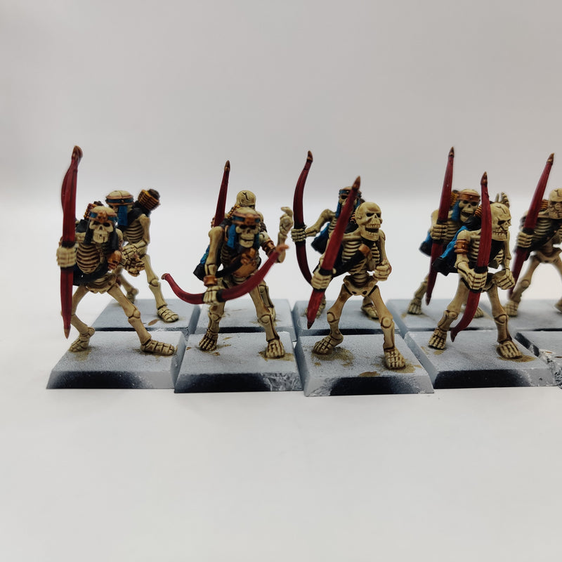 Tomb Kings of Khemri Skeleton Archers x16 - Painted AF010