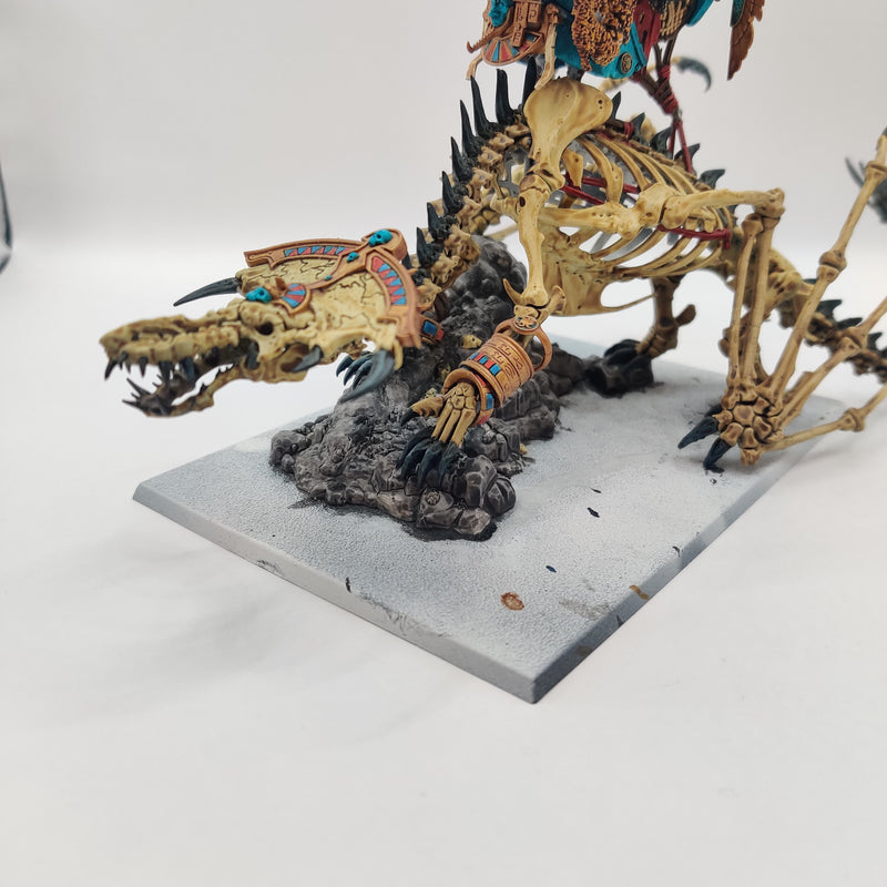 Tomb Kings of Khemri Liche Priest on Necrolith Bone Dragon - Painted AU069