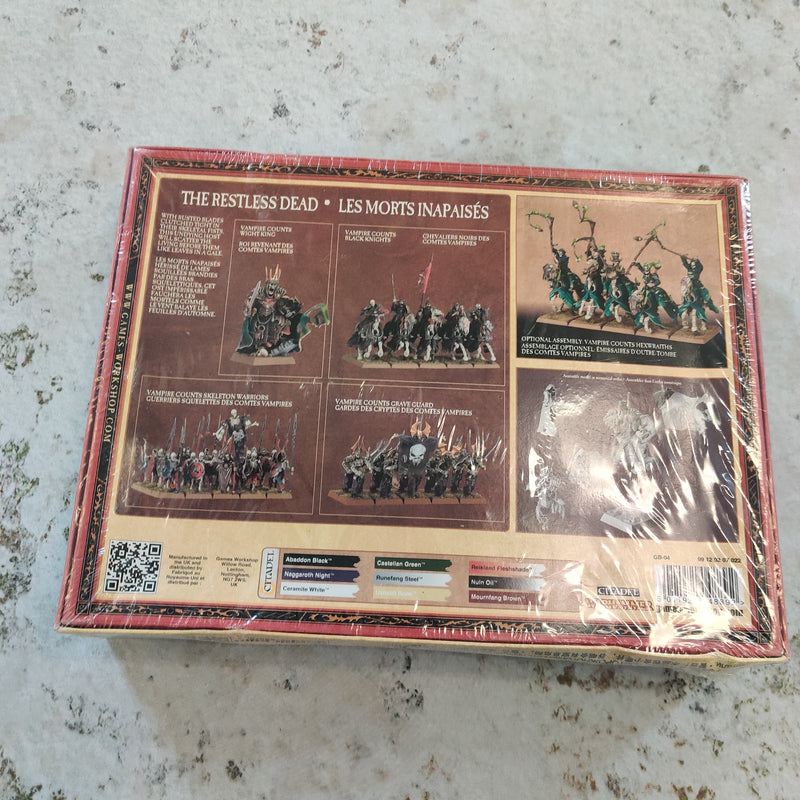 Warhammer Fantasy Vampire Counts The Restless Dead Army Box - SEALED AV126