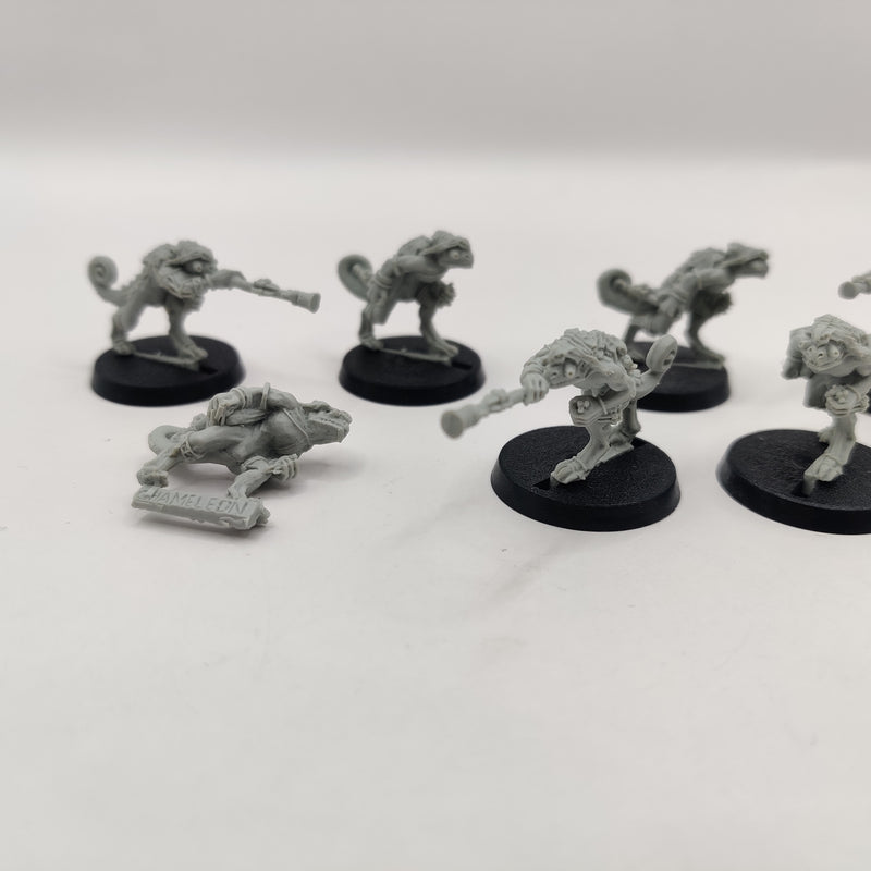 Warhammer Lizardmen Chameleon Skinks x7 - Finecast AH023