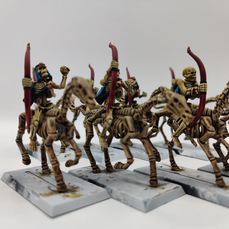 Tomb Kings of Khemri Skeleton Horse Archers x8 - Painted AI233