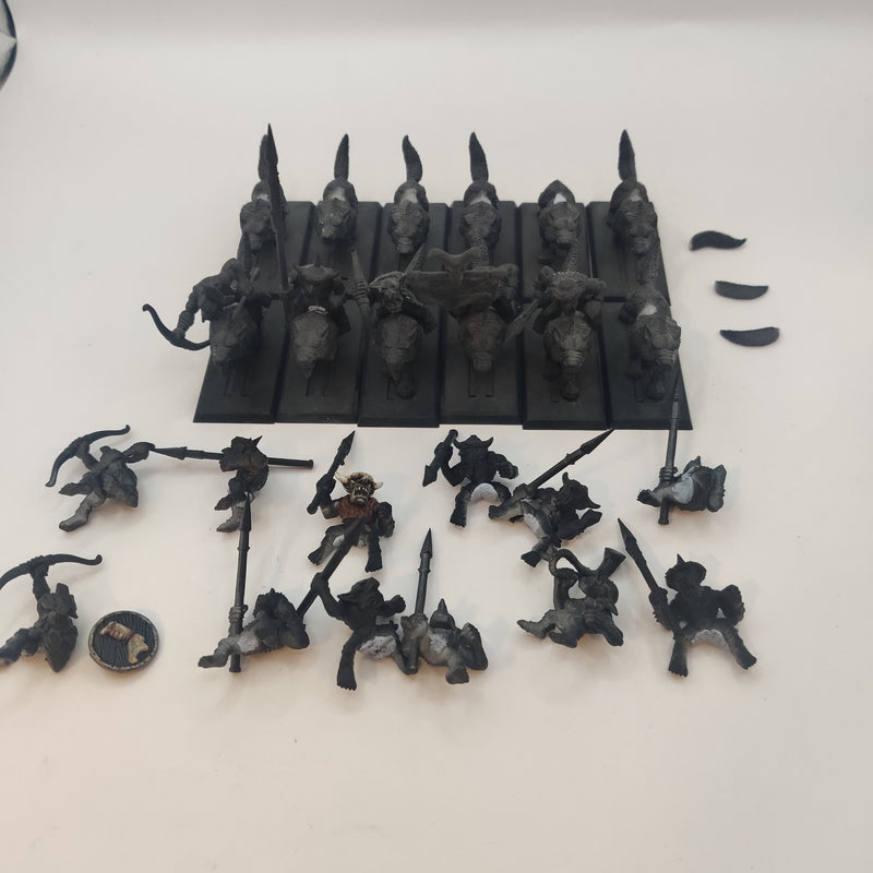 Warhammer the Old World Empire Goblin Wolf Riders BF073