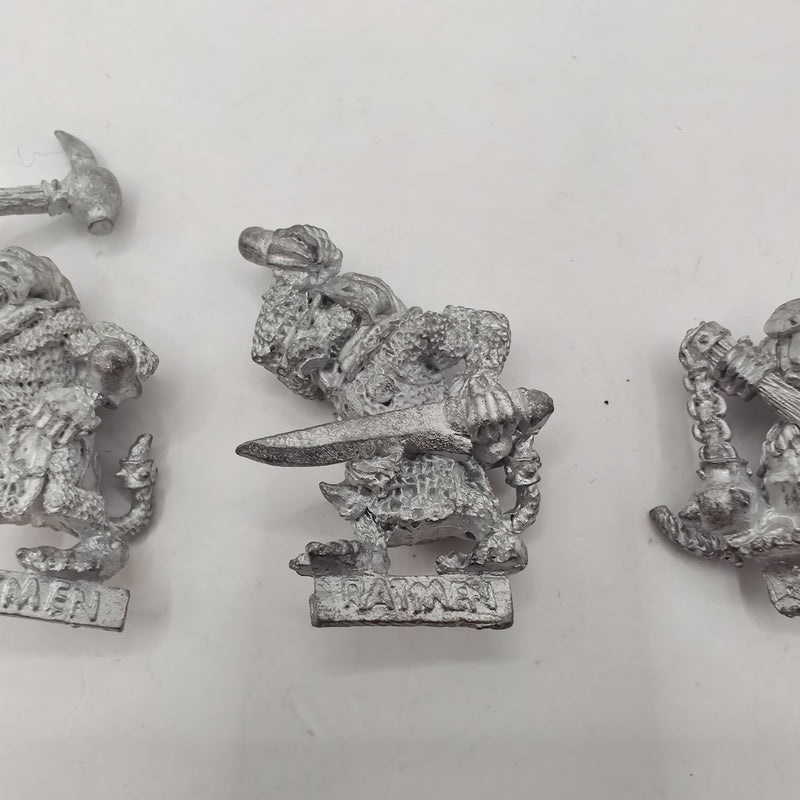 Warhammer Fantasy Skaven Clanrats x3 Metal AO001