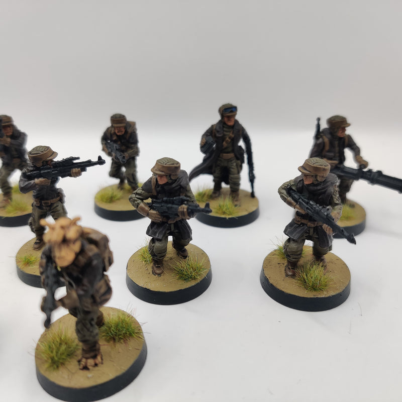 Star Wars Legion Rebel Troopers with Upgrades - Painted inc Cards AA039