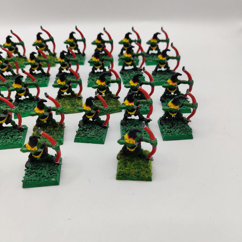 Warhammer the Old World Goblin Archers x30 - Painted AT162