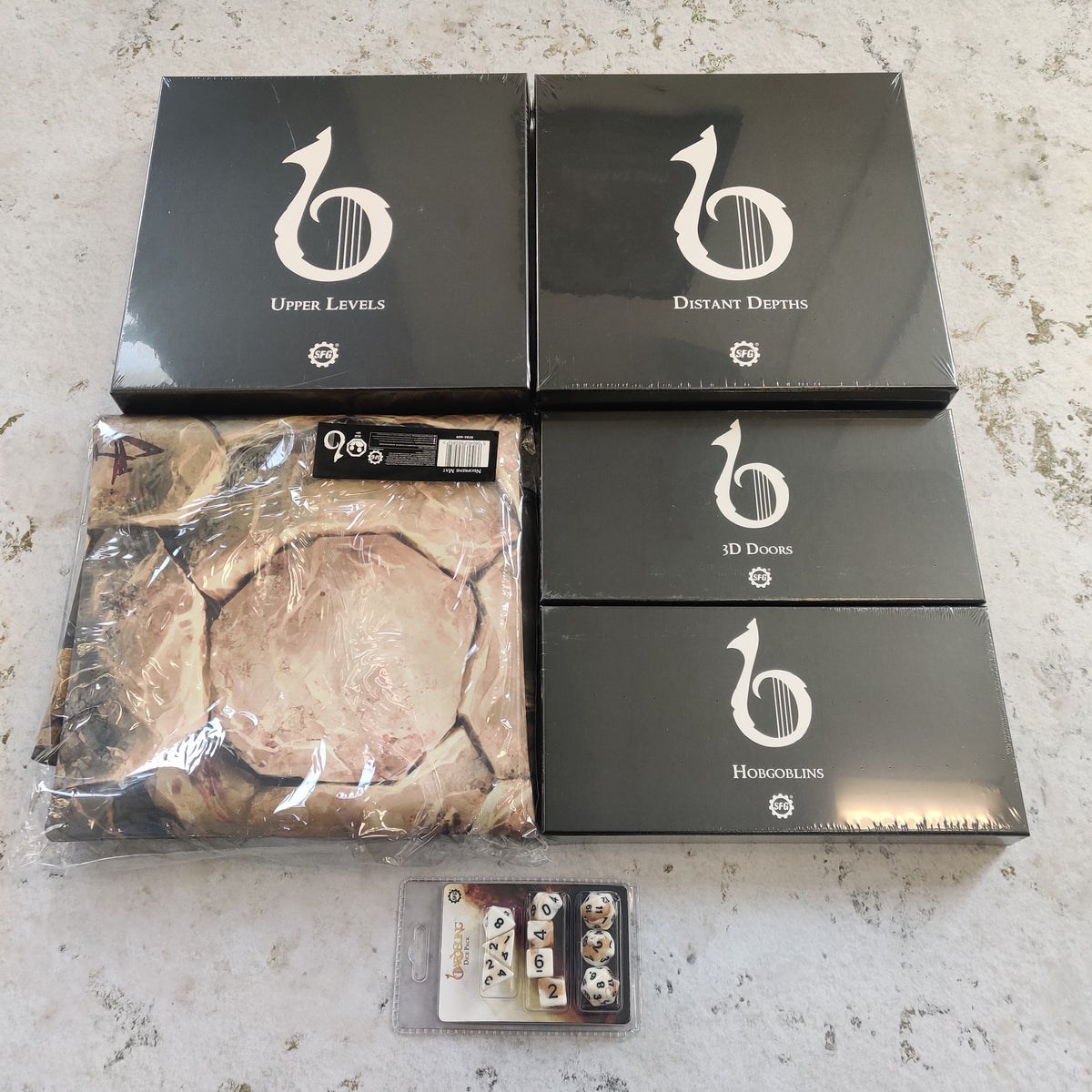 Bardsung Kickstarter Terrain, Gaming mat, Dice and Expansions SEALED BD192