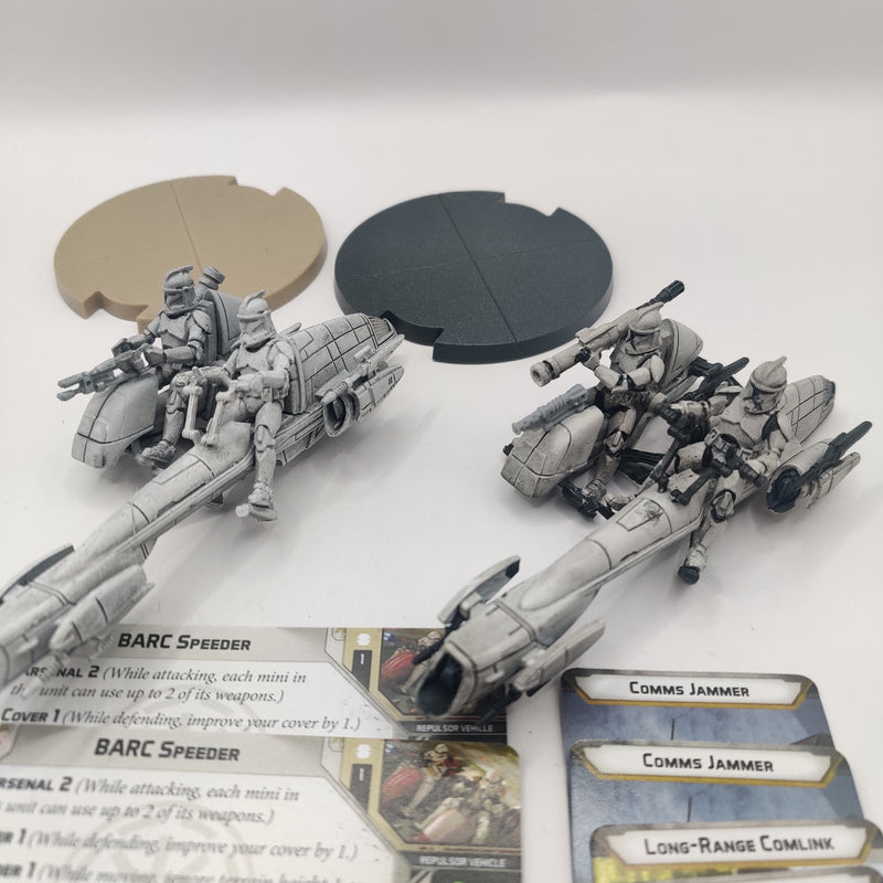 Star Wars Legion BARC speeder x2 - with Cards BA078