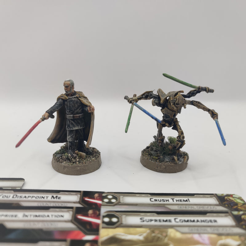 Star Wars Legion Count Dooku and General Grievous - Painted AT248